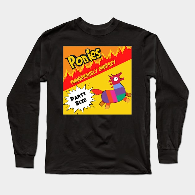 Ponies Cheetos Long Sleeve T-Shirt by BriarPatch512